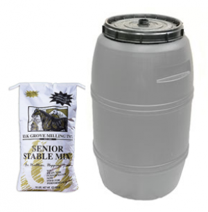 Stable Mix Senior With Glucosamine Barrel 250 lbs (Elk Grove Milling, Horse