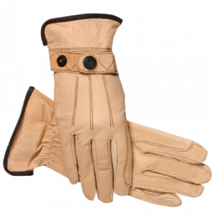 SSG Lunging Work Riding Gloves Medium 9 Tan