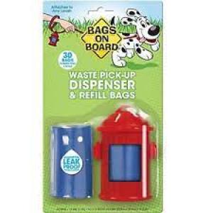 Bags On Board Dispenser Hydrant (Dog/Pet Cleanup Supplies)