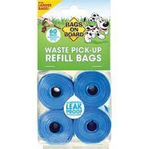 Bags On Board Refill 60 Bags (Dog/Pet Cleanup Supplies)