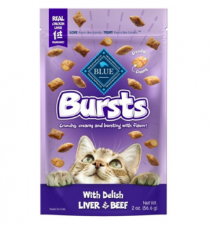 Blue Buffalo Bursts Liver & Beef Cat Treats, 2 oz.