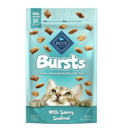 Blue Buffalo Bursts Savory Seafood Cat Treats, 2 oz.