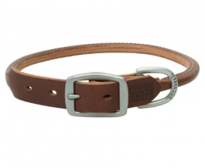 Weaver Pet Terrain Dog Collar Roll 1" x 21" Brown Leather (Dog, Collars,