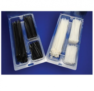 Ever Tie Assorted Cable Zip Ties Black