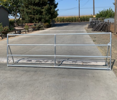 Galvanized 4 Rail Gate 12' (Tube Gates)