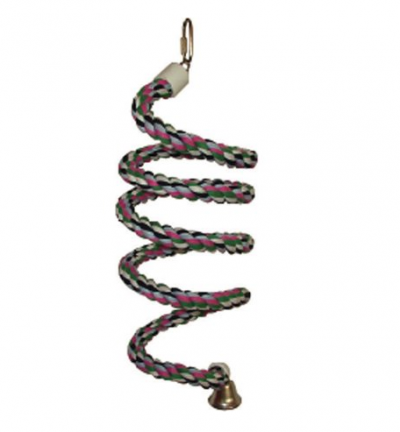 A&E Bird Toy Medium Rainbow Rope