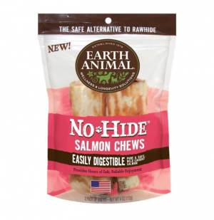 Earth Animal No Hide 4" 2 Pack Salmon Dog Chews