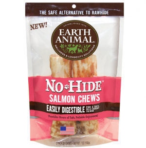 Earth Animal No Hide 7"  2 Pack Salmon Dog Chews