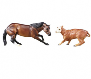 Breyer Barrel Racing Horse and Calf