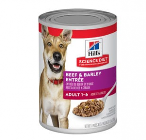 Science Diet Dog Adult Canned Dog Food Beef And Barley Entree 13 oz