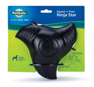 Petsafe Busy Buddy Squeak N Treat Ninja Star Dog Chew Toy Large