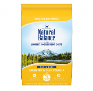 Natural Balance Grain Free Dry Cat Food Pea Duck 5Lb