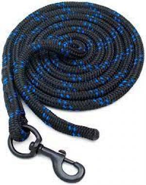 Blocker Lead Rope 12' Black/Blue