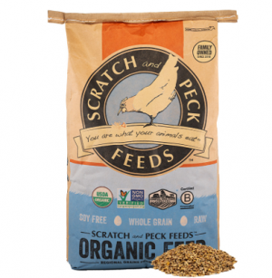 Scratch And Peck Organic 3 Grain Scratch 40 Lb (Poultry Feed)