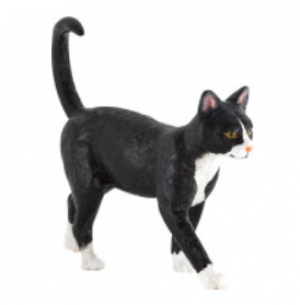 Legler Cat Black & White (Toy Animal Figure)