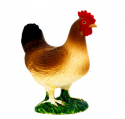 Legler Hen Standing (Toy Animal Figure)