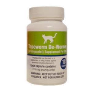 Tapeworm Dewormer 10 ct Capsules Cat (Cat, Health & Grooming)