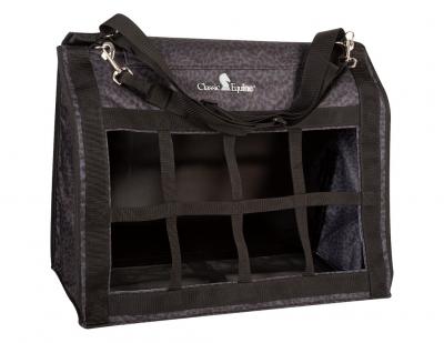 Classic Equine Hay Feeder Bag Top Load Black Leopard