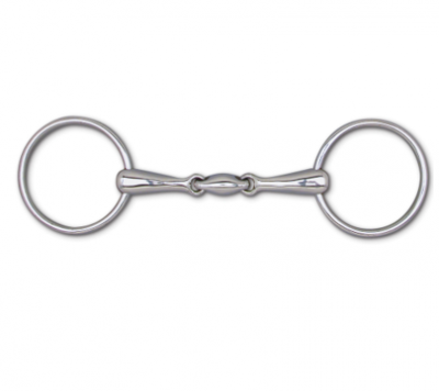 Snaffle 3 Pc Loose Ring 5 1/4" 18 mm Bit