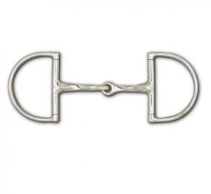 Slow Twist Snaffle Hunt Dee 5 1/2" Bit