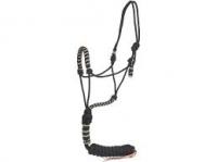 Ce Halt Rope W/lead 8' Blk/tn/wh