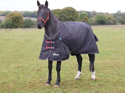 Shires Highlander Plus Standard Neck 200g Horse Blanket Black 75"