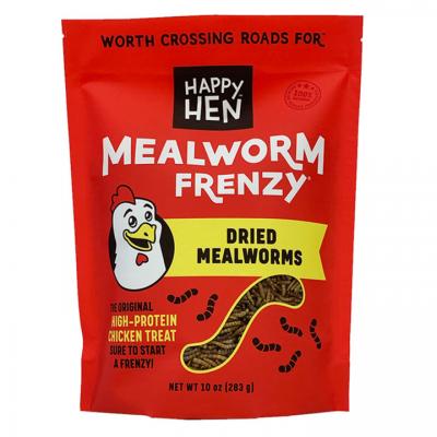 Happy Hen Mealworm Frenzy Dried Mealworms 10 oz