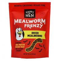 Happy Hen Mealworm Frenzy Dried Mealworms 10 oz