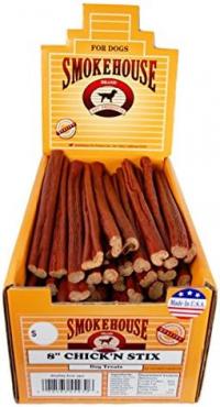 Smokehouse Stix Dog Treat 8", Box Of 60.