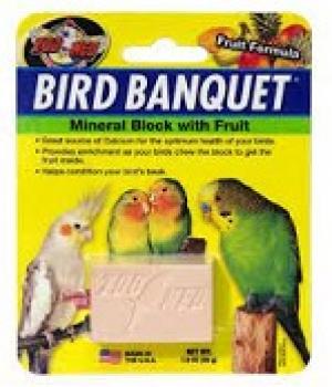Bird Banquet Mineral Block Small 1 oz Zoo Med (Cage Birds: Treats &
