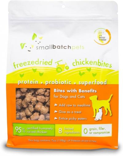 Smallbatch Dog Freeze Dried Bites Chicken 7 Oz (Dog: Raw & Freeze Dried