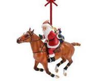 Breyer Polo Playing Santa Ornament