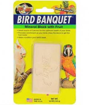Bird Banquet Mineral Block Large 5 oz Zoo Med (Cage Birds: Treats &