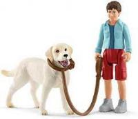 Schleich Walking with Lab