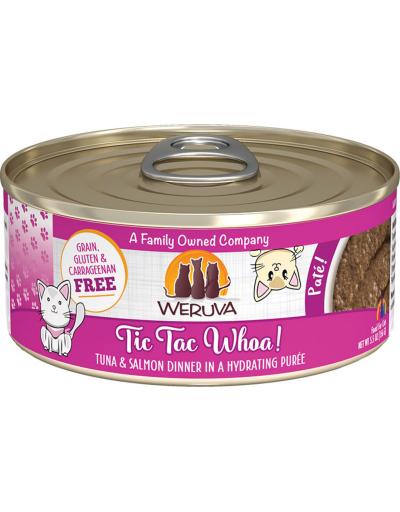 Weruva Cat Tic Tac Whoa 3oz Pate Tuna & Salmon Dinner Puree