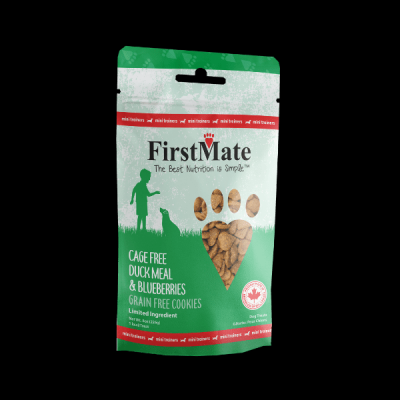 First Mate Dog Cookies Grain Free Mini Duck 8 oz