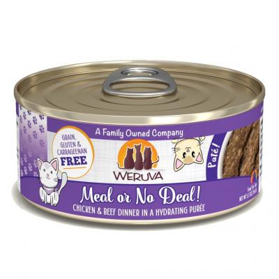 Weruva Cat Meal or No Deal 3oz Pate Chicken and Beef Dinner Puree