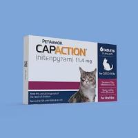 CapAction Cats 11.4mg 6 Tablets 2-25 pound
