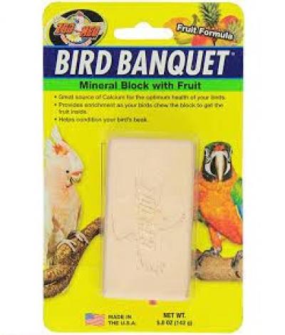 Bird Banquet Mineral Block Large 5 oz Zoo Med (Cage Birds: Treats &