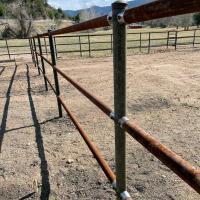 Bullet Rail Fence Kit 2 7/8" O.D. with 2 way Band.