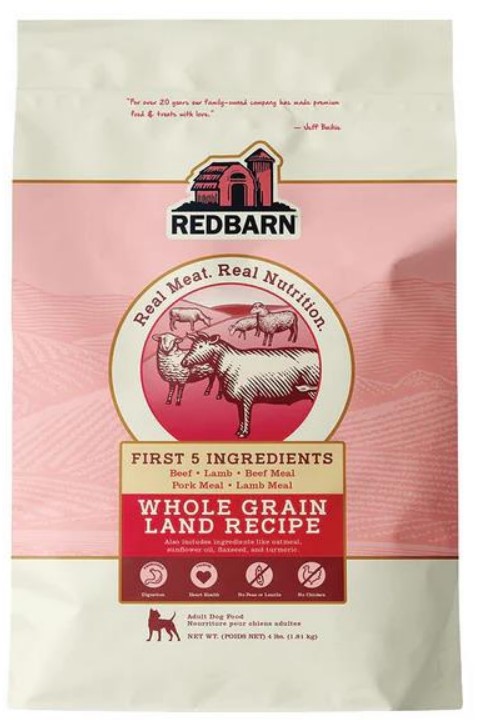 Red Barn Dog Adult Whole Grain Land Recipe 4 Lbs