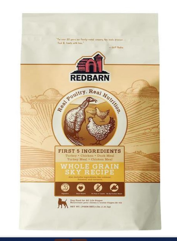 Red Barn Dog Adult Whole Grain Sky Recipe 4 Lbs