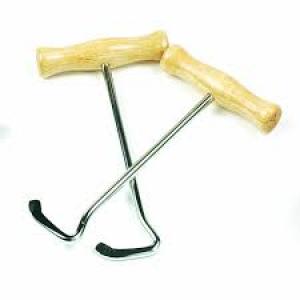 Boot Hooks Wood Handle (Stall & Barn Accessories)