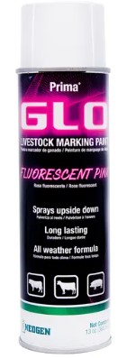 Ideal Prima Spray On Glo Fluorescent Livestock Marking Paint Pink 500 ml