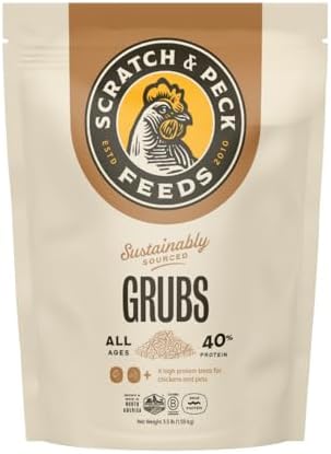 Scratch & Peck Grubs Treat 3.5 lbs Cluckin' Good (Poultry, Treats & Toys)