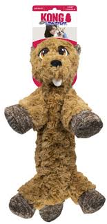 Kong Flopzie Beaver Dog Toy Medium