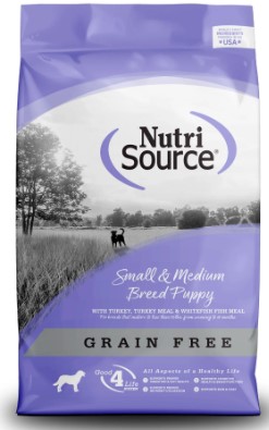 Nutri Source Dog Grain Free Puppy Small Medium Breed  5 lb