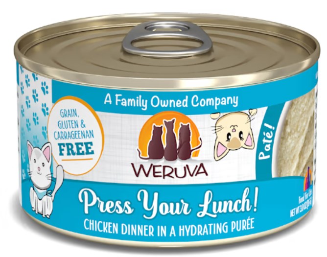 Weruva Cat Press Your Lunch 3oz Chicken  Puree.