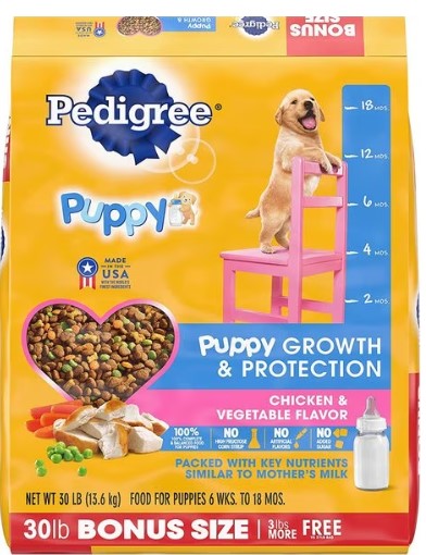 Pedigree Puppy 30 lbs Dry Dog Food