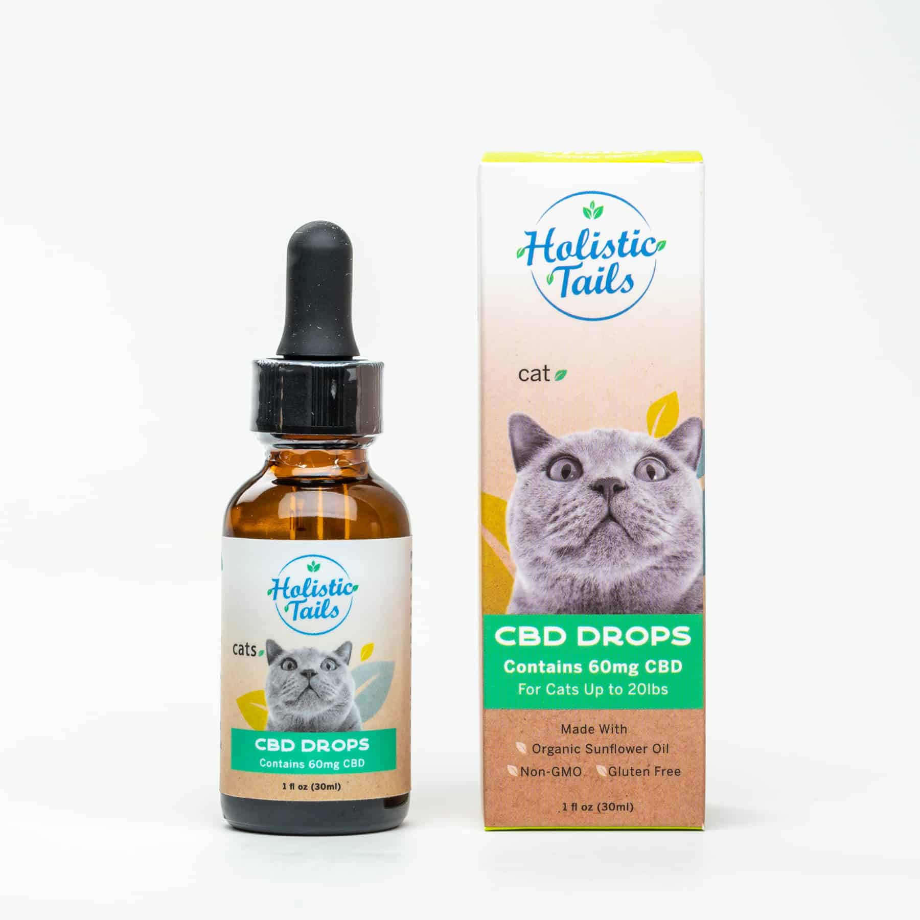 Holistic Tails CBD Drops Cat 1 Ounce